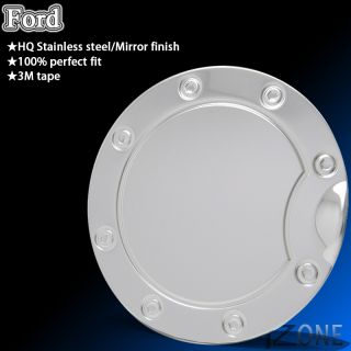 99 10 Ford F 250 F 350 Super Duty Fuel Gas Door Cover Cap Chrome Stainless Steel