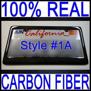 100 Real Carbon Fiber License Plate Frame for All U s Vehicles Carbon Fibre