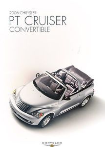 2006 Chrysler PT Cruiser Convertible Original Sales Brochure Catalog Book