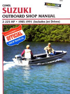 Suzuki 2 225HP Outboard Motor Engine Repair Manual