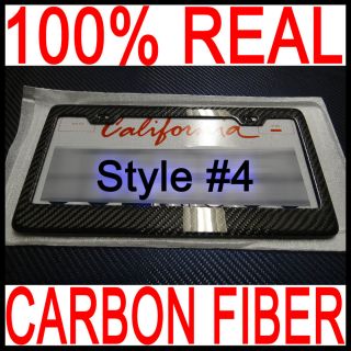 2pcs 100 Real Carbon Fiber License Plate Frame for U s Vehicles Carbon Fibre