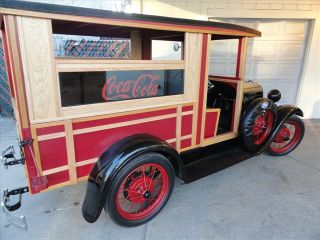 1928 Red Model A Restored Americana Parade Truck Nostalgic Marketing Opportunity