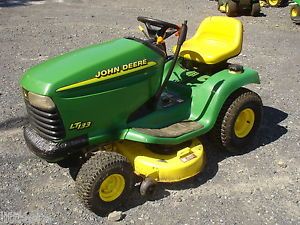 Used John Deere LT133 Riding Lawn Tractor 38inch Deck Needs Switch 5 Speed