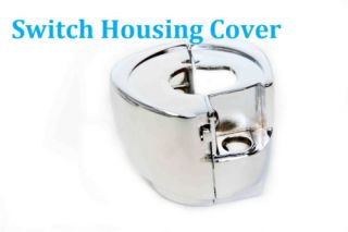 Chrome Switch Housing Cover Fit Harley Sportster Dyna Softail V Rod 2002 2010