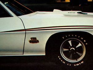 1970 Pontiac GTO Judge Print Ad Poster 1971 1972 RAM Air Hood Spec Data