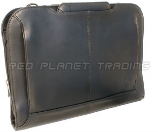 Genuine Dell 13" XPS Ultrabook Black Leather Attaché Laptop Carry Case Bag 10H6F