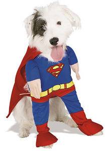 Superman Pet Halloween Costume Fits Large Breed Dogs