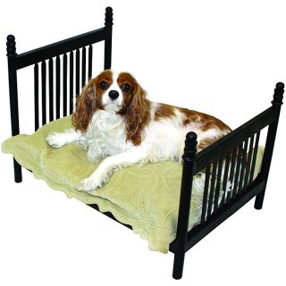 Antique Textured Black New House Kennel Dog Puppy Cat Iron Metal Pet Animal Bed