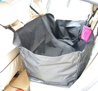 57" Pet Car Seat Cover Hammock Dog Puppy Cat Travel Seat Liner Barrier Black