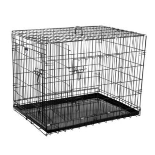 Pet Trex 36" Folding Pet Crate Kennel Wire Cage for Dogs Cats or Rabbits