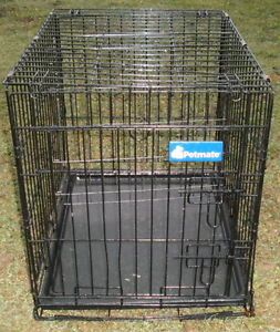 Petmate 24" Pet Crate Cage Dog Puppy Wire Kennel w Growth Divider