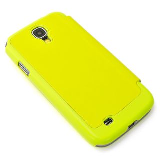 Ultra Light Slim Flip Cover Leather Case Skin Wallet Lime for Samsung Galaxy S4