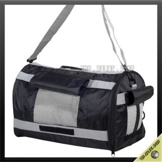 Up to 13lb Dog Cat Pet Travel Carrier Shoulder Tote Canvas Bag Black Grey Crate