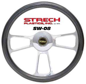 Carbon Fiber Wrapped Billet Golf Cart Steering Wheel Fits Most Golf Carts