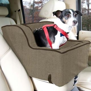 Snoozer Luxury Console Pet Car Seat Herringbone Black Large