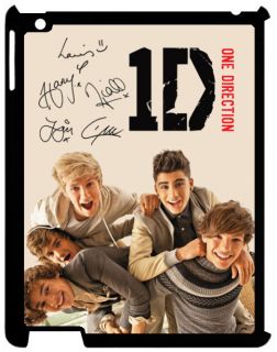One Direction 1D Autograph Signature Apple iPad 2 Back Hard Case Cover
