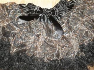 Girls Pochew Animal Print Petitskirt Cat Ear Headband Sz M 6
