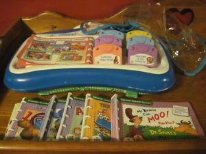 Little Touch Leap Frog Leap Pad Blue System with 6 Books Cassettes