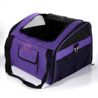 New Purple Pet Dogs Cat Car Booster Seat Car Van Carrier Basket  US