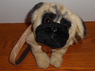 Pug Puppy Purse by Doggy Bag Handbag Plush Stuffed Animal Dog