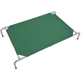 Pawhut 33" Elevated Outdoor Indoor Camping Pet Cot Portable Dog Bed Green