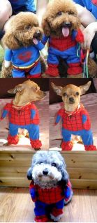 Super Man Small Dog Pet Puppy Halloween Costume Coat Cape Cloak Clothes 5 Size
