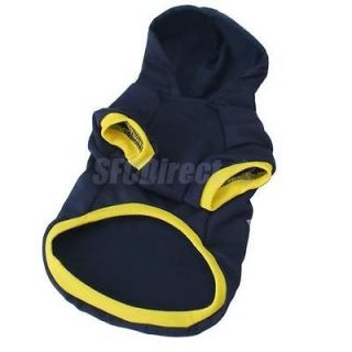 Cool Small Pet Dog Clothes Sport Costume Hoodie Coat
