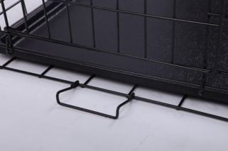 『Neptune』24"x18"x21" 2 Door Folding Pet Dog Metal Crate Cage Kennel w Feet