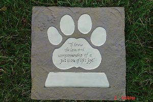 Personalized Pet Memorial in Loving Memory Dog Cat Pet Memorial Stone Yard 10x10