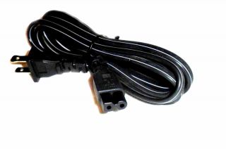 Lot of 2 AC Power Cord Flat Fig 8 New for Panasonic Bluray DVD CD Home Theater
