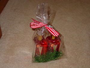 Bath and Body Works Cellophane Bag Ribbon Green Tinsel Grass Wrap Up Your Gift