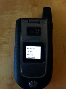 Motorola Tundra VA76r Unlocked GSM Cell Phone Good Hinge Working Accessories