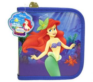 2 Disney Ariel Little Mermaid 24 CD DVD's Holder Cases