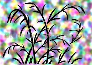 Camo Pond Reeds Large Airbrush Stencil Template