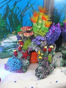 Fish Tank Aquarium Ornaments Artificial Sea Coral Large Resin Coral Colorful