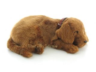 Perfect Petzzz Brown Daschund Puppy Dog Breathing Plush Toy