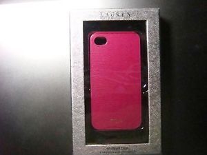 Ralph Lauren Pink Saph Newbury iPhone 4 4S Cell Phone Cover Case in Retail Box