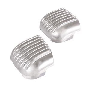 New OTB Gear 1939 1948 Ford Unpolished Cast Aluminum Finned Drum Brake Scoops