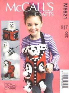 McCall's Pattern 6621 Small Dog Accessories Coat Carrier Papoose