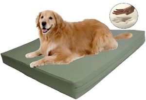 5 Size Small Medium Large XL Jumbo Memory Foam Pet Dog Bed Pad Waterproof Canvas