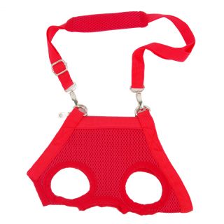 Red Dog Pet Puppy Harness Free Leash Sling Tote Carrier Carrying Case Bag Pouch