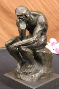 Sculpture of A Man in Deep Thought by Rodin Bronze Sculpture Thinker Statue Sale