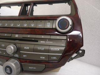 2008 09 10 2010 Honda Accord Factory Radio  MP 3 CD Player 4BA0