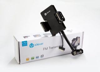 Iclever® Car Charger Mount Remote FM Transmitter Charger for iPhone 5S 5 4S 4