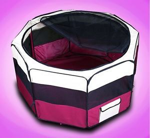 New 45" Pet Puppy Dog Large Soft Playpen Kennel Exercise Pen Crate House Red