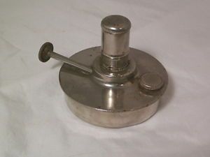 Antique Stainless Steel Chrome Plated Alcohol Kerosene Oil Lamp Bunsen Burner