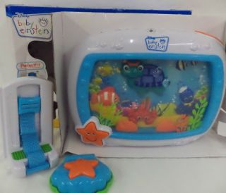 Disney Baby Einstein Sea Dreams Crib Soother Aquarium Baby Toy Night Light Music