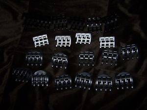 Replacement Black White Hot Rollers Plastic Claws Clips Clamps Remington Curlers