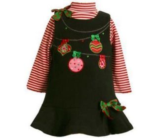 Bonnie Jean Boutique Baby Christmas Dress Sz 24 Months Girls