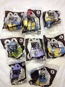New 2013 McDonald's Happy Meal Toys Despicable Me 2 Full Set of 8 Toys in Hand